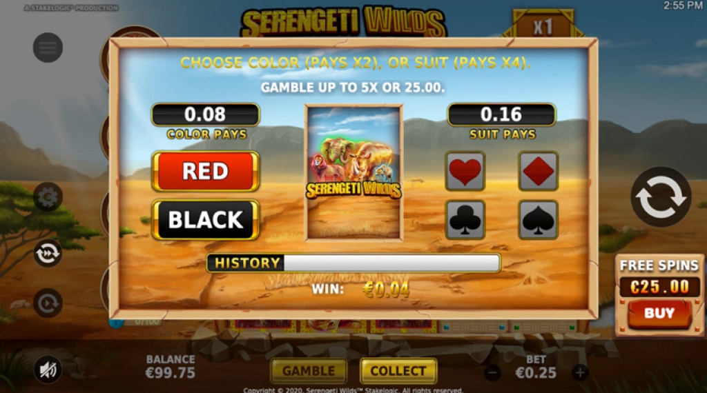 Symbolen in Serengeti Wilds