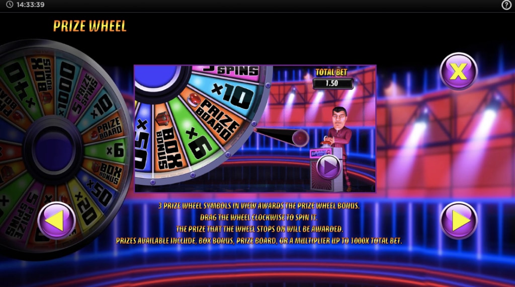 Prize wheel symbool in Spinner Takes All