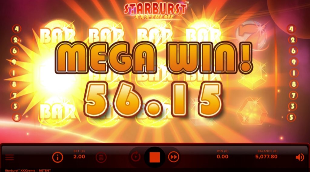 Bonusspel van Starburst XXXtreme