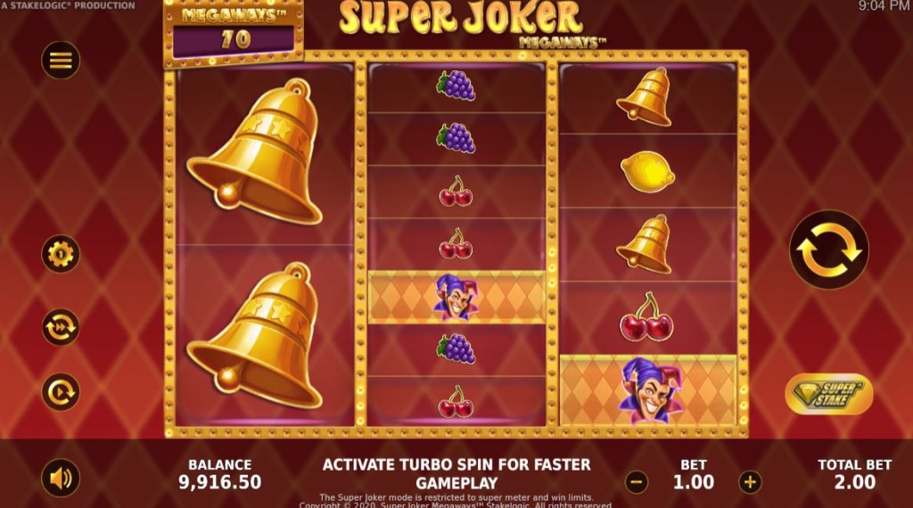 Fruitsymbolen van Super Joker Megaways