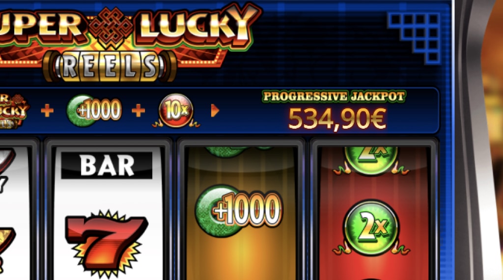 Progressieve jackpot van Super Lucky Reels