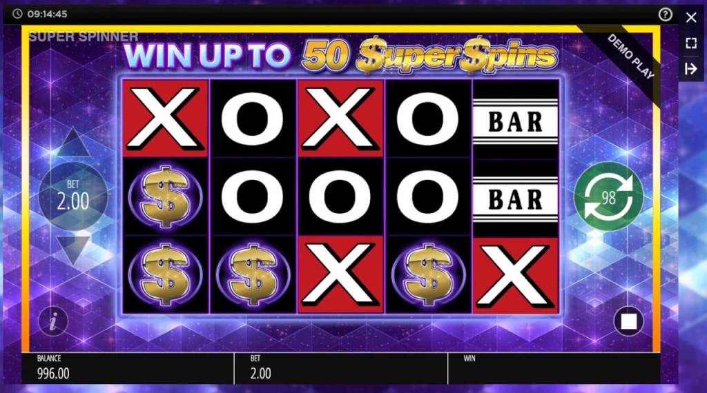 Gratis spins van Super Spinner Bar X