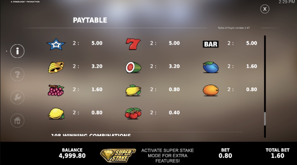 Symbolen in Turboplayer