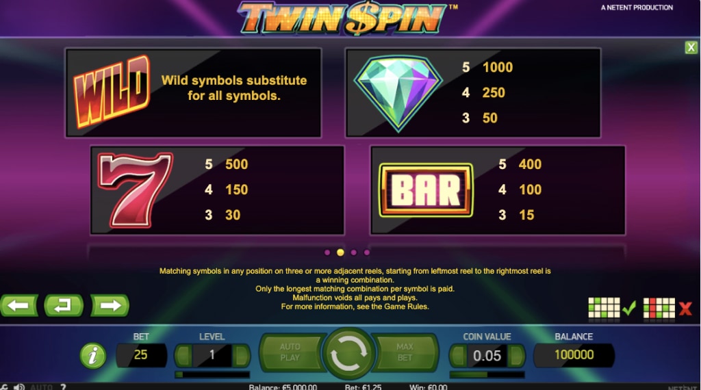 Spelregels van Twin Spin Deluxe