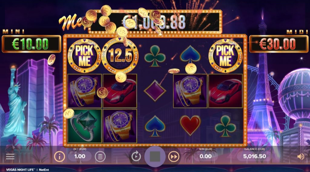 Symbolen in Vegas Night Life