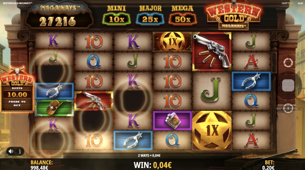 Kaartsymbolen van Western Gold Megaways