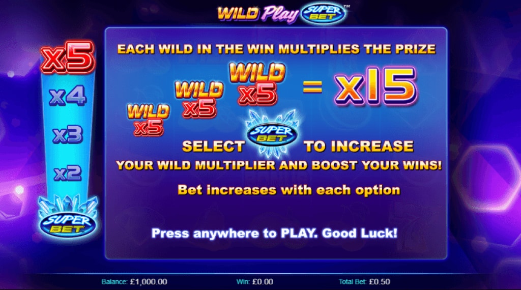 Bonusspel van Wild Play Superbet