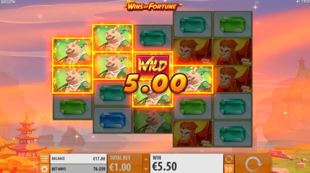 Re Spins van Wins of Fortune