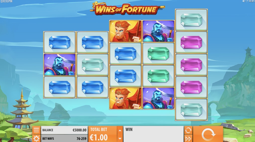 Uitstraling van Wins of Fortune