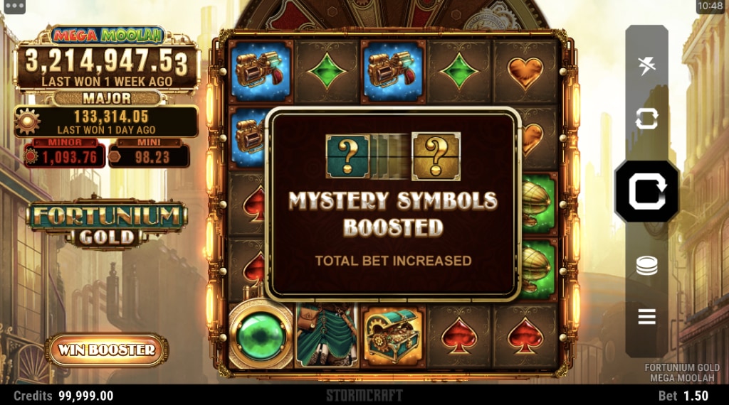 Bonus fortunium gold mega moolah slot