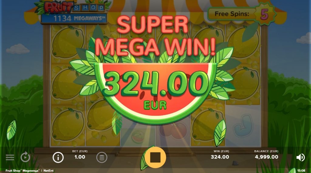 Spelregels van Fruit Shop Megaways