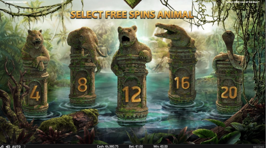 Wild Scatter van Jungle Spirit: Call of the Wild