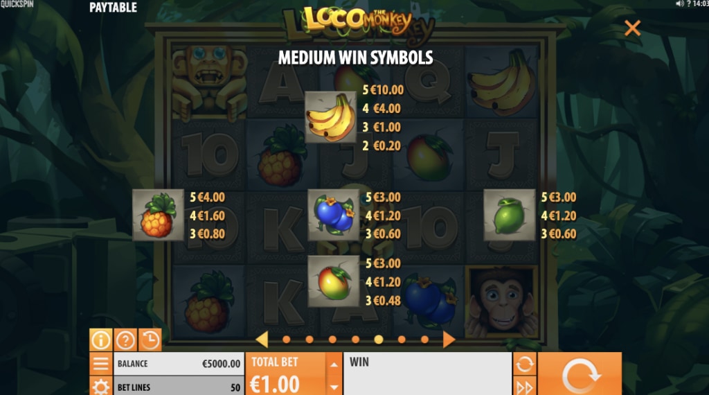 Symbolen in Loco the Monkey