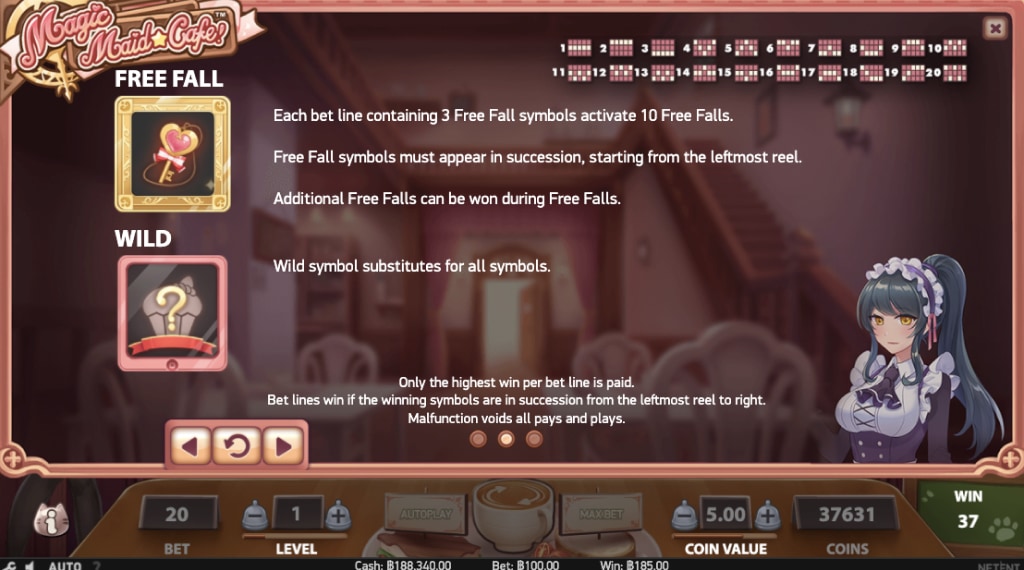 Bonus van Magic Maid Café