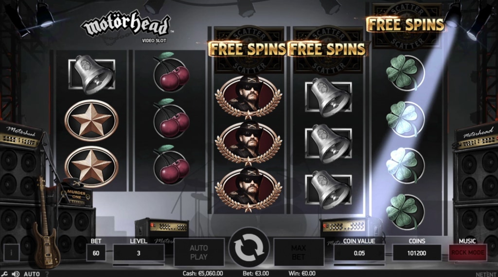 Gratis spins motorhead slot
