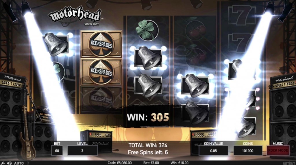 Spelverloop motorhead slot