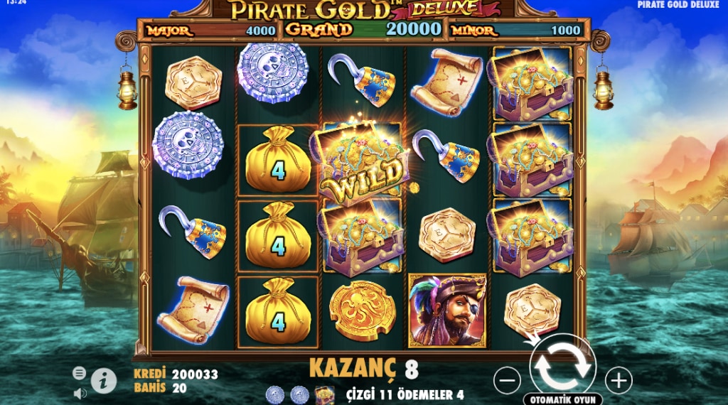Bonus pirate gold deluxe slot