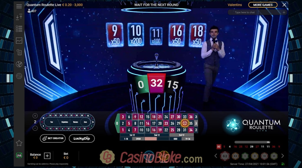 Quantum Roulette spelregels