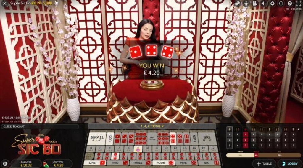 Spelregels van Sic Bo Deluxe