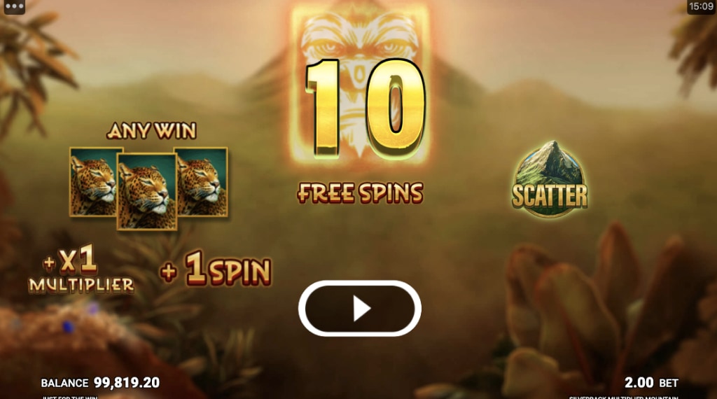 Bonus van Silverback Multiplier Mountain