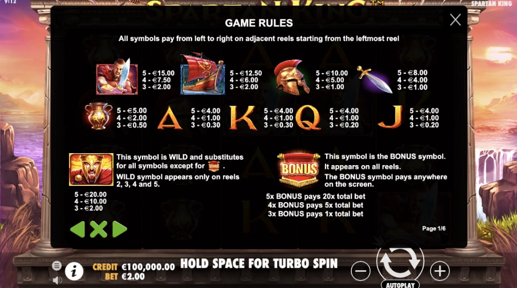 Symbolen in Spartan King