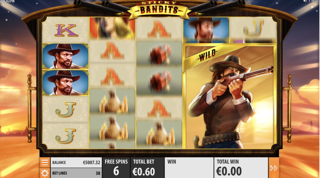 Gratis spins van Sticky Bandits