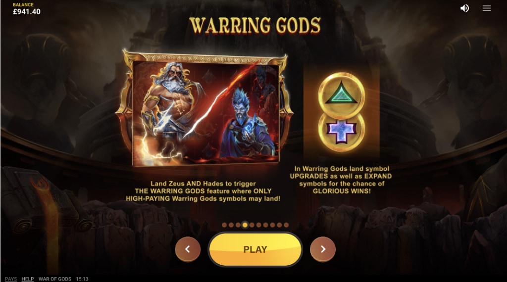 Symbolen in War of Gods