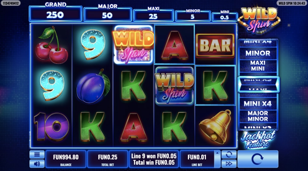 Gratis spins bij Wild Spin