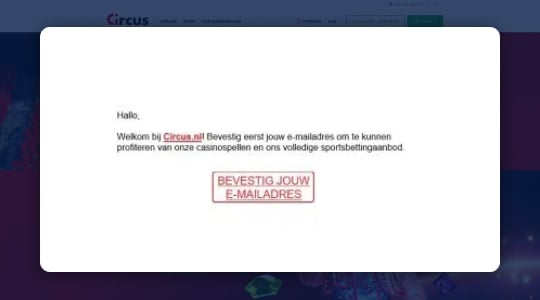 Emailadres bevestigen