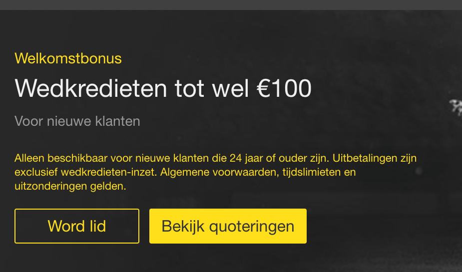 welkomstbonus bet365