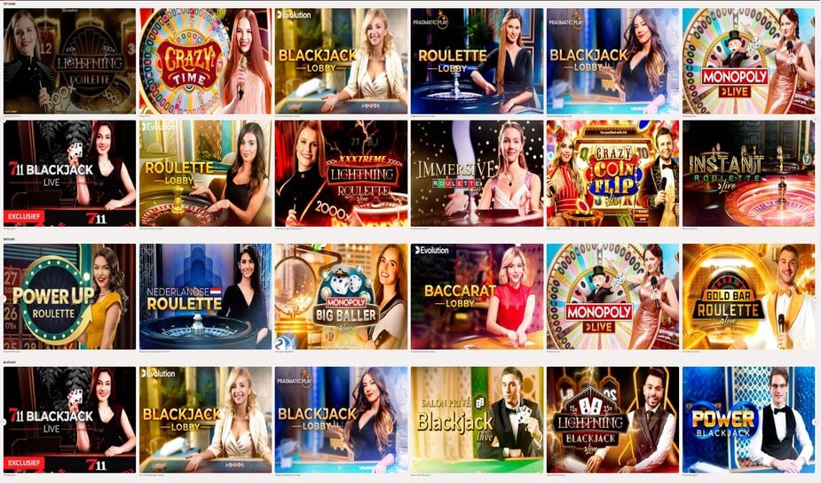 711 Casino opent exclusief live casino in samenwerking met Evolution