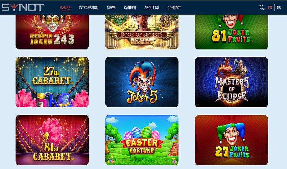 777 Casino voegt de spellen van Synot Games toe