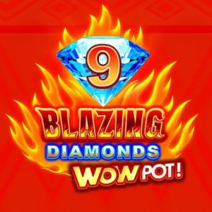 9 blazing diamonds wowpot logo