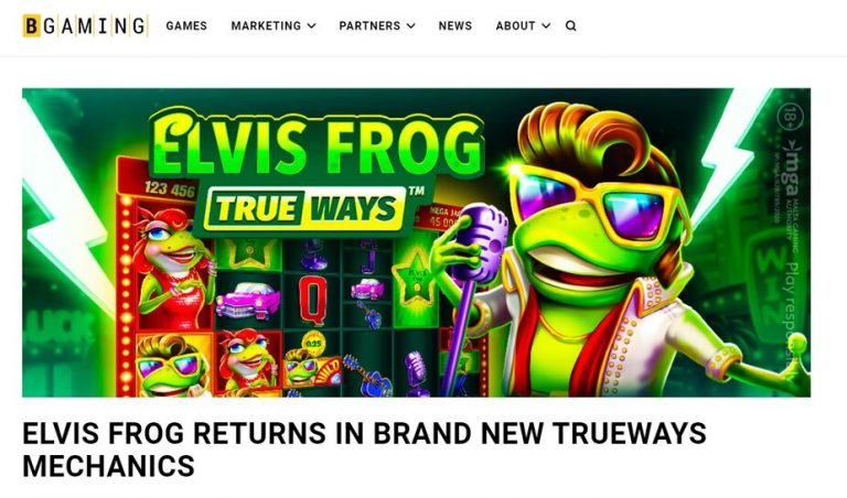 Elvis Frog keert terug op een splinternieuw Trueways slot