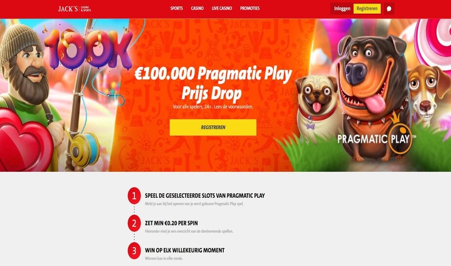Jack's Casino Online presenteert het Pragmatic Play Prijzenfestijn