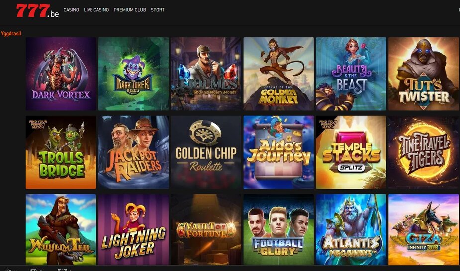 Kansspelen van Yggdrasil beschikbaar bij het Casino 777
