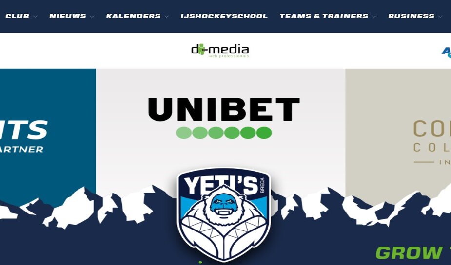 Unibet gepresenteerd als nieuwe sponsor van Yeti’s Breda