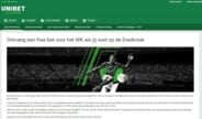 Unibet keert free-bets uit voor het WK 2022