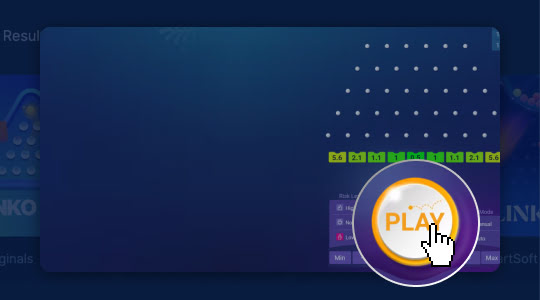 Start het Plinko spel