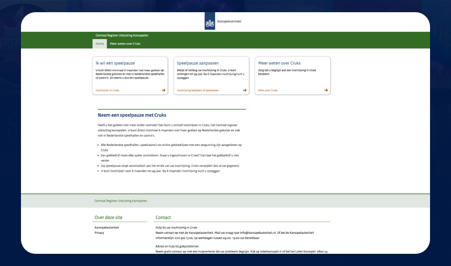 Storing Cruks snel verholpen