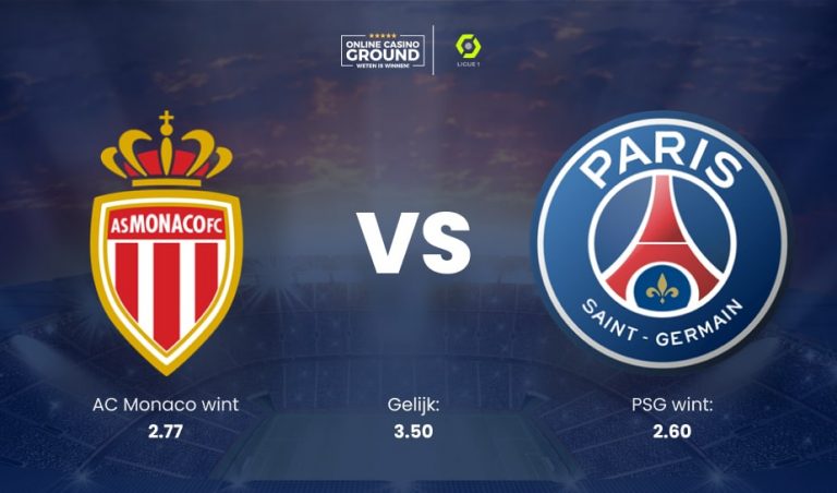 AS Monaco – Paris Saint-Germain is de ‘Wedstrijd van de Week’ bij BetCity