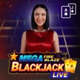 Mega fire blaze blackjack logo