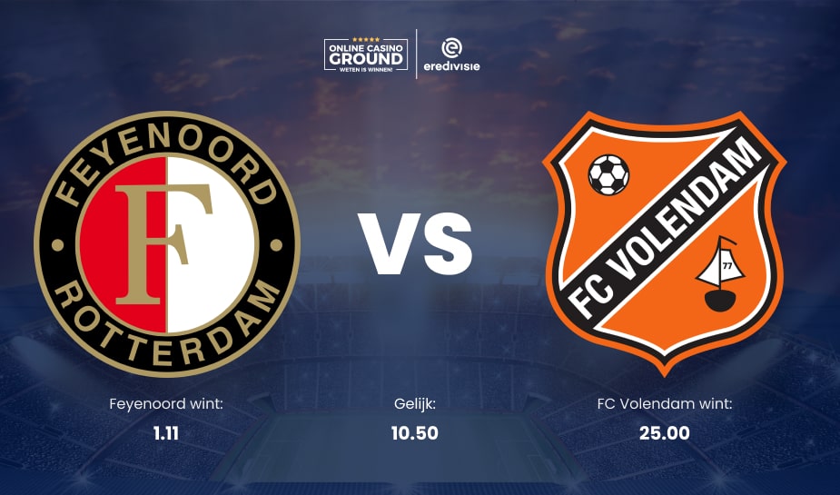 feyenoord ontvangt het opgeleefde fc volendam