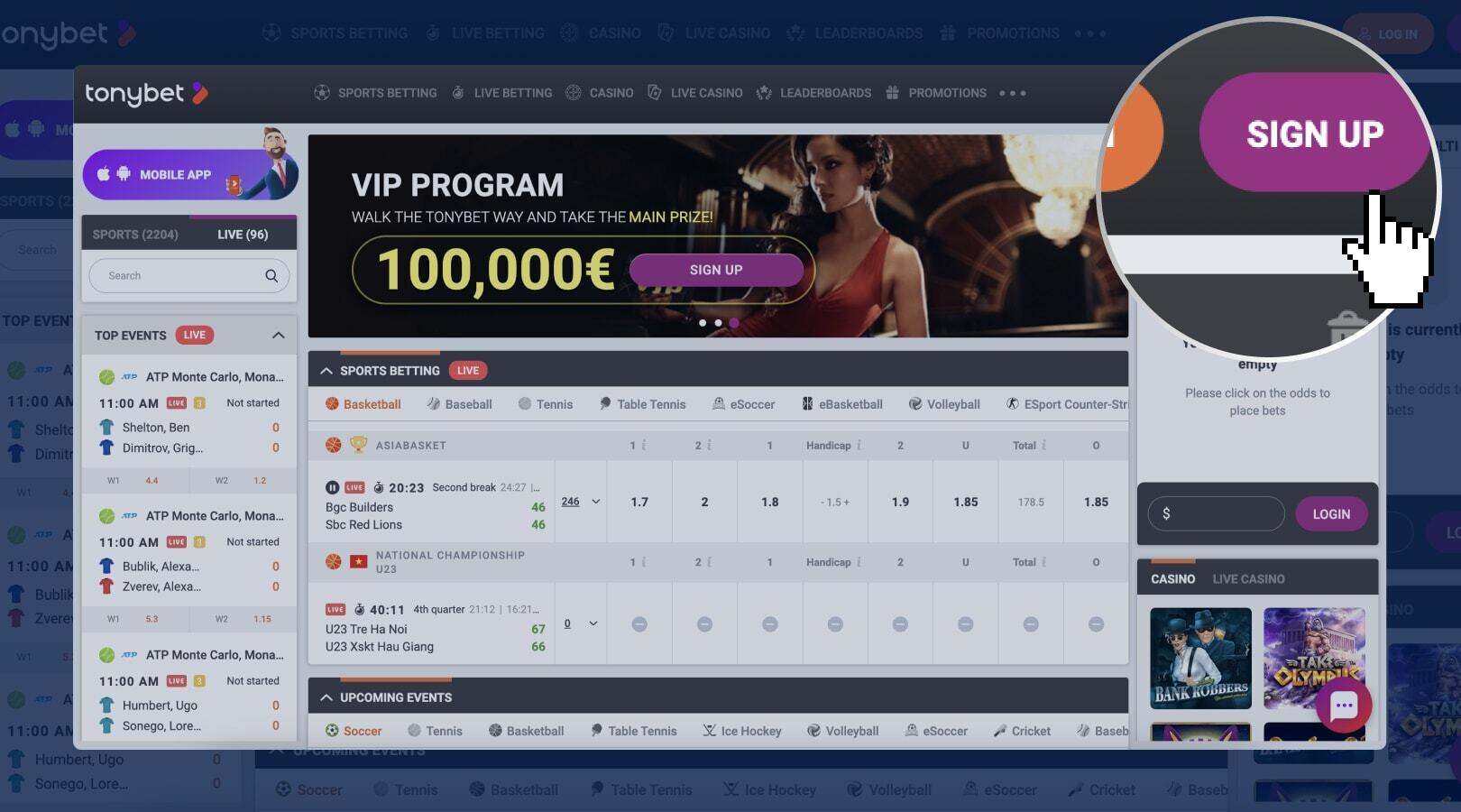 Emailadres en wachtwoord