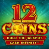 12 coins hold the jackpot cash infinity logo 510