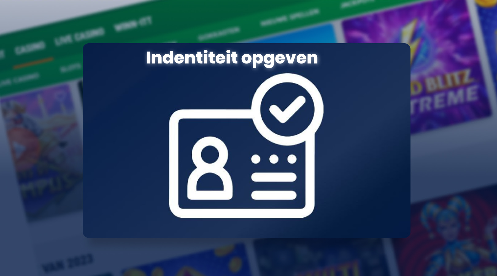 Identiteit opgeven