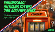 Vier Koningsdag met een verdubbelde welkomstbonus bij ComeOn