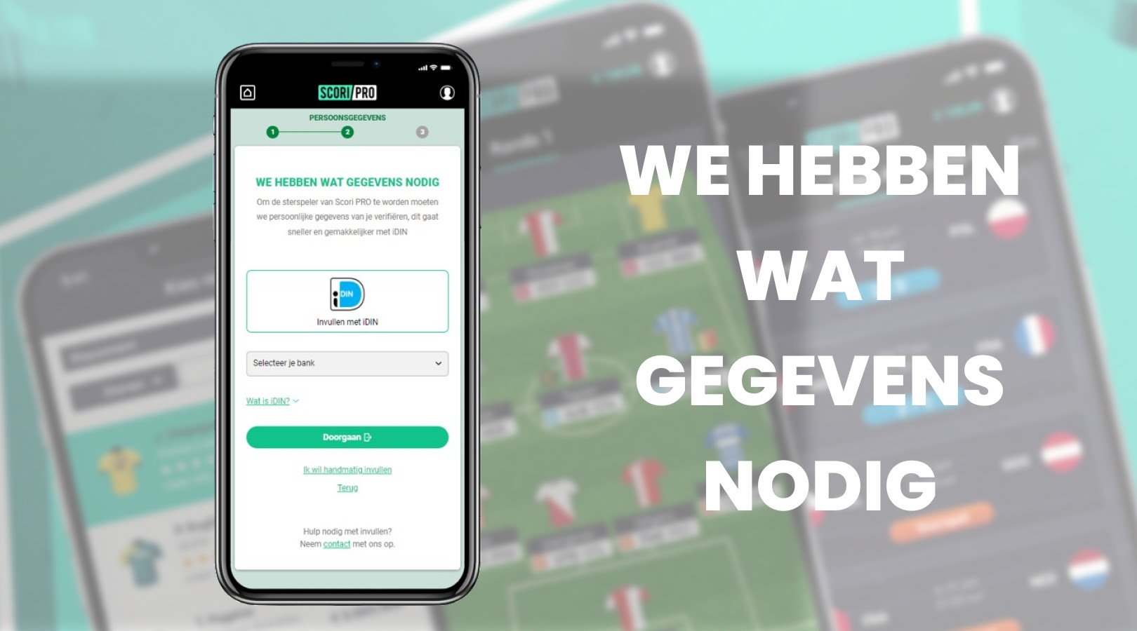 Gegevens nodig