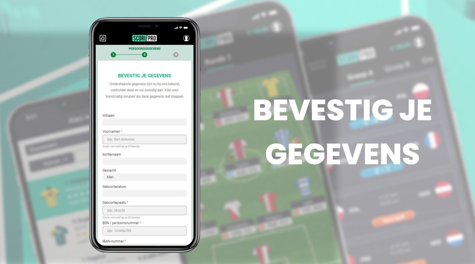 Bevestig je gegevens