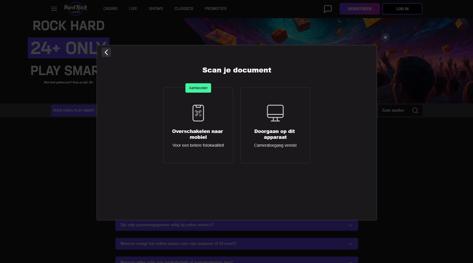 Identiteitsbewijs uploaden